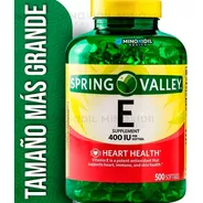 Vitamina E | 180 Mg | 400 Ui | Extra Grande | 500 Softgels
