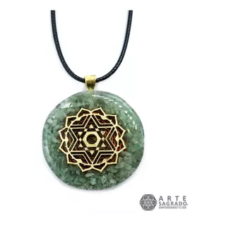 Collar Orgón/orgonita Chakra Corazón Cuarzo Verde