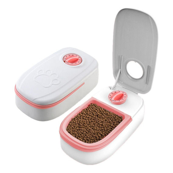 Plato Comida Automatico Mascotas Perro Gato Timer Viaje Ax ®