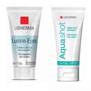 Set Cremas Lidherma Lumin Eyes + Aquashot