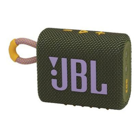 Bocina JBL Go 3 portátil con bluetooth waterproof green 