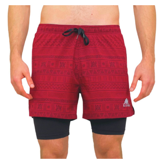 Short Deportivo Con Calza Hombre Tribal Ecologico Konko