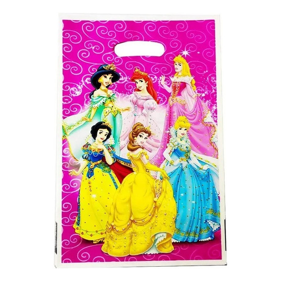 Bolsa Cumpleaños Princesas Disney Cumpleaños Pack 10 Bolsas 