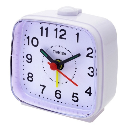 Reloj de mesa   analógico Tressa DD951  color blanco 