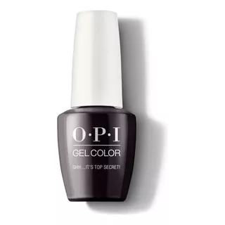 Opi Gelcolor Shh... It´s Top Secret Semipermanente - 15ml Color Violeta Oscuro Con Negro