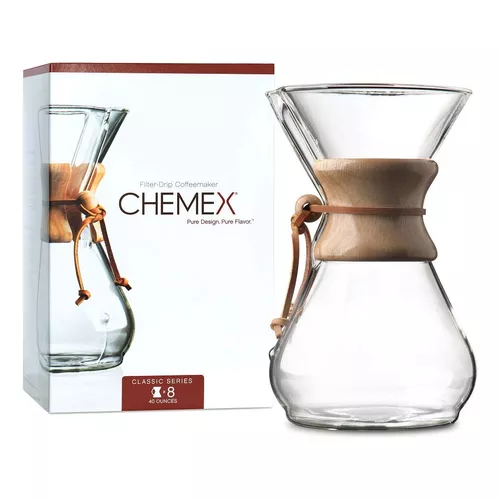 Cafetera de vidrio Chemex, Classic, Transparente