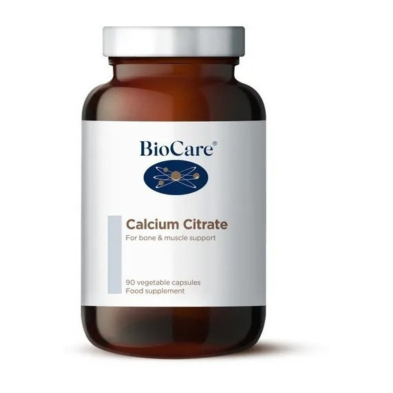 Biocare Citrato De Calcio 90 Capsulas Apoyo Oseo Y Muscular Sabor Sin Sabor