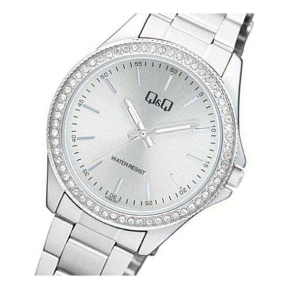 Reloj Para Mujer Q&q C226j201 C226j201y Plateado