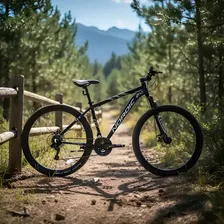 Bicicleta Nordic X 1.0 Rodado 29 21v Fr. Disco & Susp By Slp Color Negro Tamaño Del Cuadro L