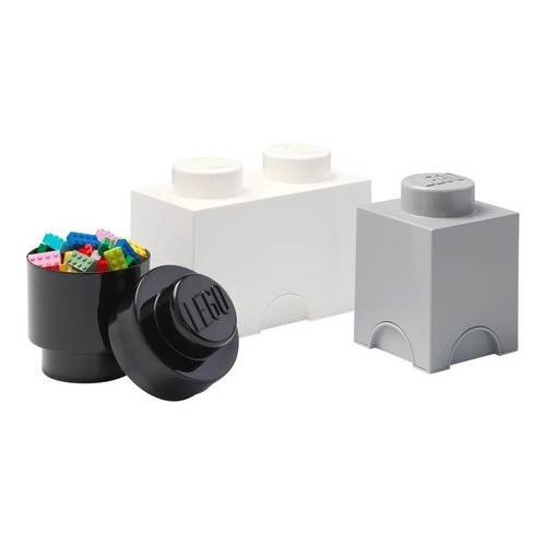 Lego Bloque Apilable Organizador Contenedor Multi Pack X3 Color Neutral
