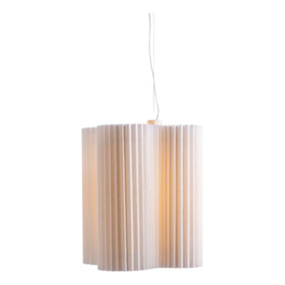 Colgante Flag-l D: 45.5 Cm Alto: 60 Cm Fibra Poliéster Blanco