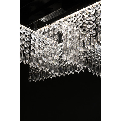 Plafon Cristal Confitte 24w Cromo Led Smart Dimerizable Cie