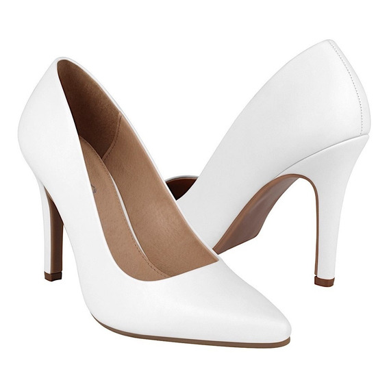 Tacones Dama Stylo 25401 Simipiel Blanco 