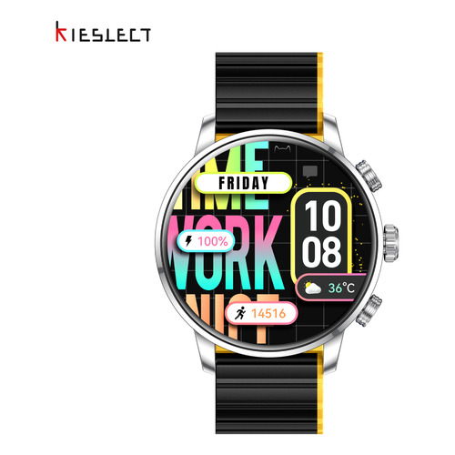 Kieslect Smartwatch Kr2 Stainless Steel Color de la caja Plateado Color del bisel Plateado