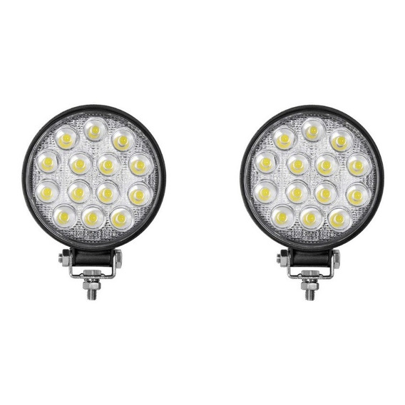 Faro Led Auxiliar 14 Led 42w Cuatri 4x4 Agro Off Road El Par