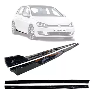 Lip Lateral Golf Mk7 7.5 Gti Tsi 2014 A 2021 Negro Gloss