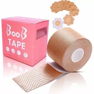 Boob Tape/cinta Levanta Y Sujeta Busto + Pack X5 Pezoneras