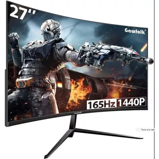 Monitor Gamer Pantalla Curva Gawfolk 27  2k 165hz 1440p Qhd