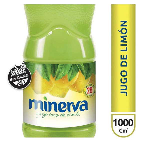 Jugo De Limon Minerva 100% puro 1 litro - sin tacc