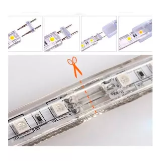 Mangueira Led  Chata 30 Metros Branca Quente 110v+conector