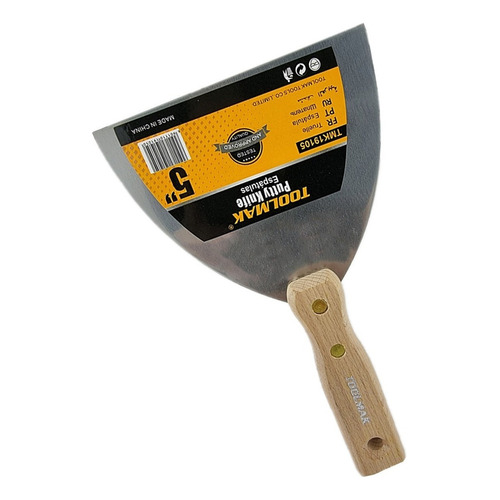 Espatula Recta Mango De Madera 5 Pulgadas Toolmak Tmk19105