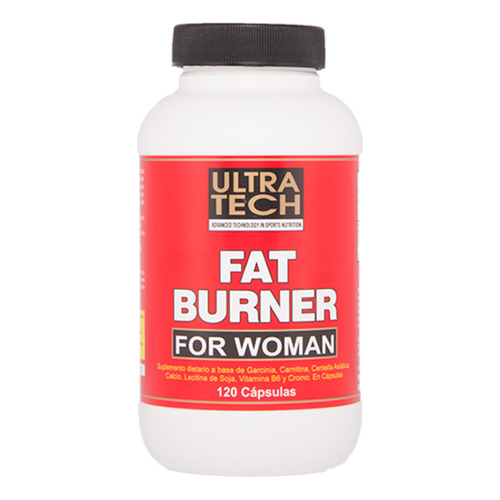 Quemador De Grasas Para Mujer Fat Burner Ultra Tech X 60 Cáps Con Carnitina