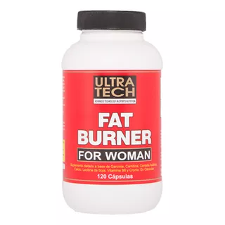 Quemador De Grasas Para Mujer Fat Burner Ultra Tech X 60 Cáps Con Carnitina