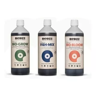 Tripack Biobizz Bio Grow + Fish Mix + Bio Bloom X 500 Ml.