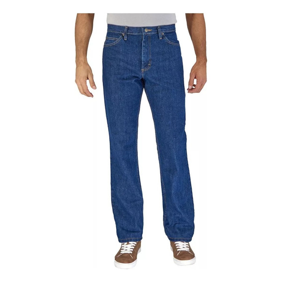 Pantalón Lee Azul Regular Fit Hombre Tiro Alto Jeans Oferta