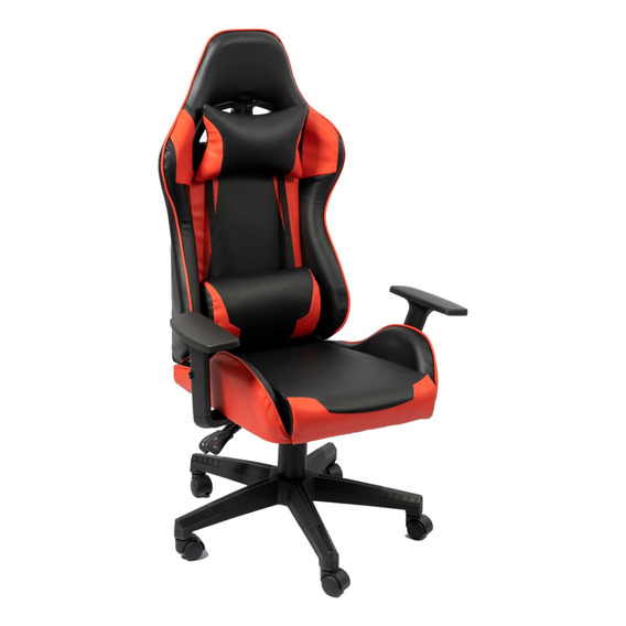 Silla Gamer Pc Zgx Ergonomica Sillon Playstation Oficina Color Rojo/Negro