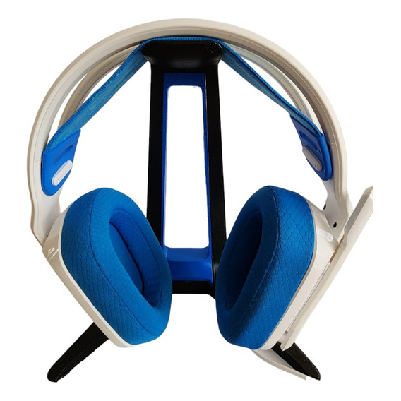 Soporte Auricular Stand Headset Gamer Office Negro/azul