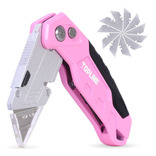 Topline Cuchillo Utilitario Plegable Rosa, Cortador De Caja