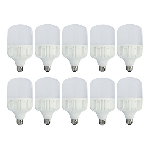 Foco Led 50w Luz Blanca Fria E27 Mayoreo Paquete 10 Piezas