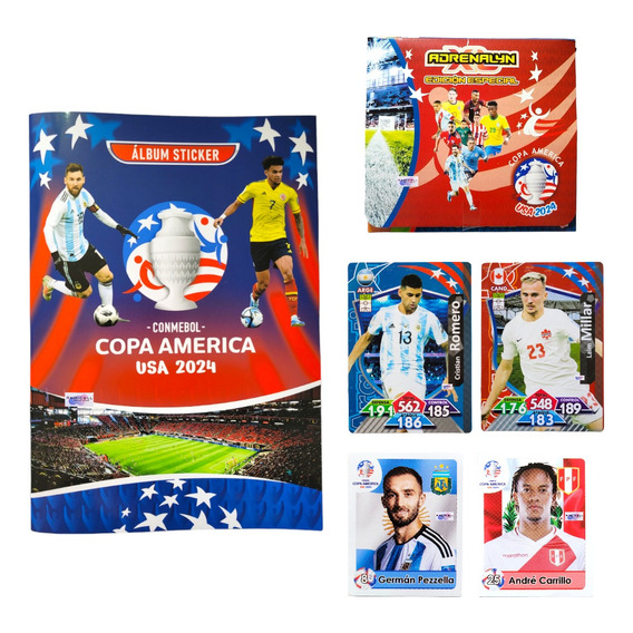 Álbum +280 Láminas / Cartas Copa America 2024 Adrenalyn Xl