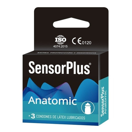3 Preservativos Sensor Plus Anatomic / Ajuste Perfecto