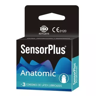 3 Preservativos Sensor Plus Anatomic / Ajuste Perfecto