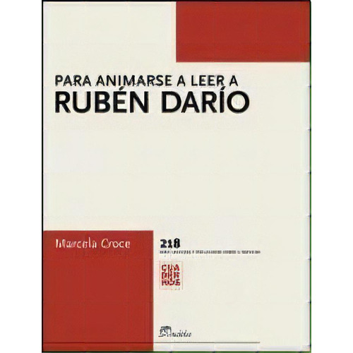 Para Animarse A Leer A Ruben Dario, De Marcela Croce. Editorial Eudeba, Tapa Blanda, Edición 1 En Español