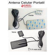 5 Antena Celular Veicular Eurocell Portatil Quadriband 8dbi