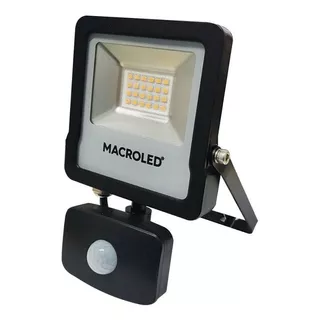Reflector Led Con Sensor De Movimiento 20w Luz Fría Macroled