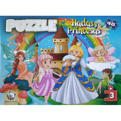 Rompecabezas Puzzle 48 Piezas Hadas Y Princesas