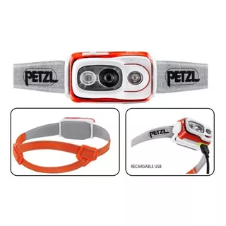 Petzl Swift Rl 900 Lumens Naranja Color De La Linterna Blanco/naranja