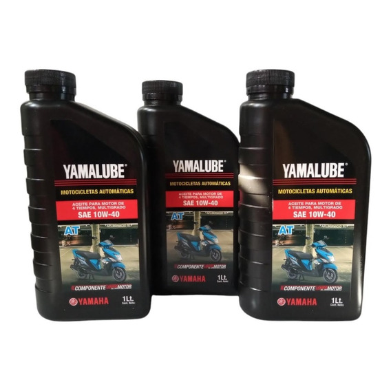 3 Lts Aceite Yamalube 4t 10w40 Motos Scooter Automáticas