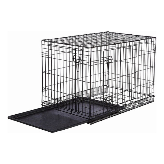 Jaula Crate Metálica Plegable Perro 2 Puertas 91×60×66 (36in