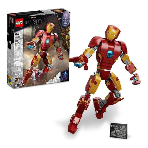 Kit De Construcción Lego Marvel Figura De Iron Man 76206 381 Piezas 3+