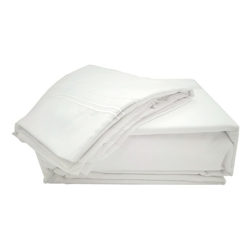 3Angeli Luxury bed Sábanas de lujo 1800 hilos juego de sábanas color blanco con diseño lisa para colchón de 200cm x 150cm x 35cm