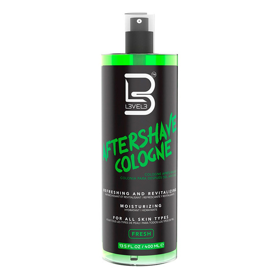 Level 3 Aftershave Cologne Post Afeitado Fresh Barba 400ml