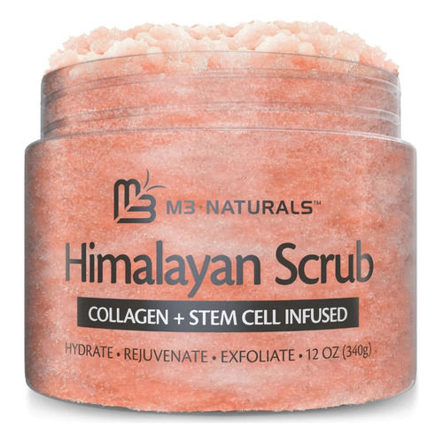  M3 Naturals Exfoliante Corporal Sal Del Himalaya 340g