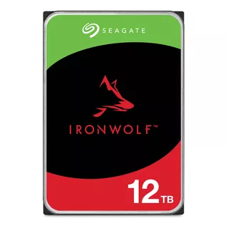 Disco Rígido Interno Seagate Ironwolf 12tb 3.5 Nas Sata, Cor Cinza