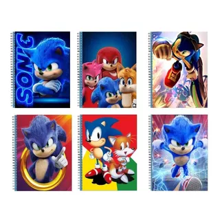 Adesivo Sonic Para Encapar Caderno Personalizado