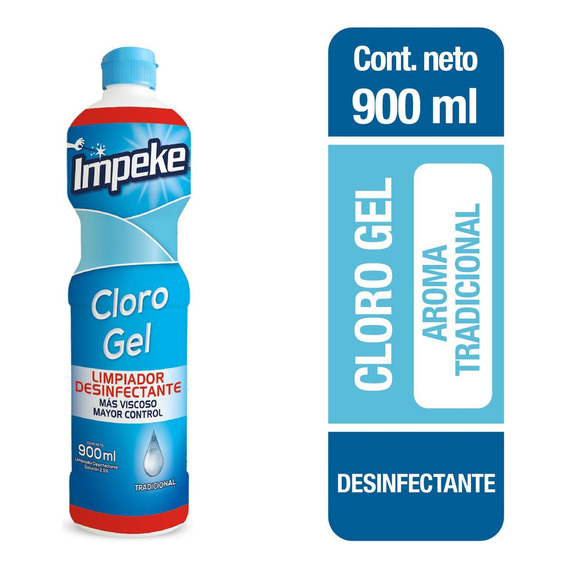 Cloro Gel Tradicional 900 Ml  Impeke